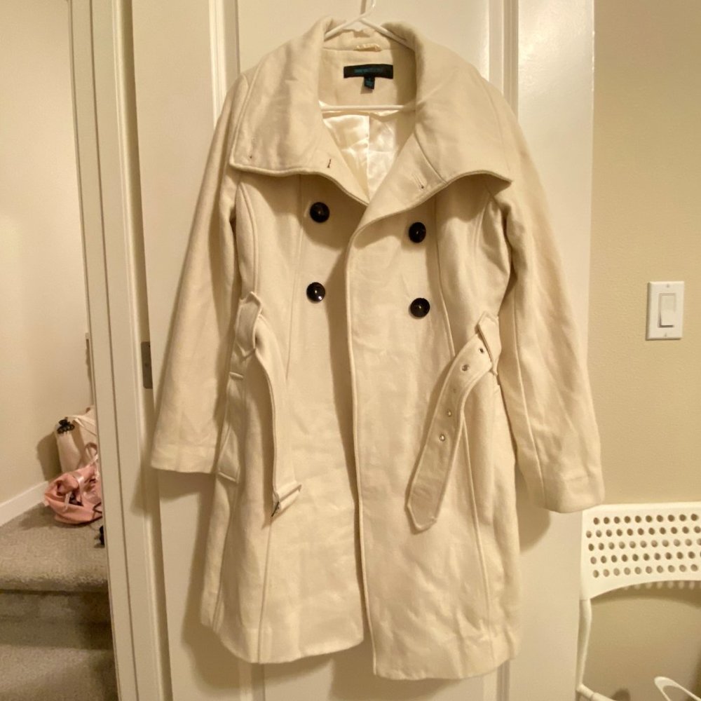 Women’s Wool Trench Coat with Belt